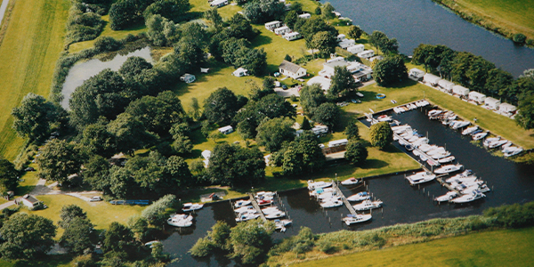 Luchtfoto camping